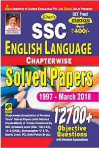 SSC English Chapterwise Solved Papers By:- Kiran Pub. – BookNet