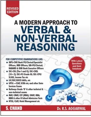 A Modern Approah To Verbal And non Verbal Reasoning By:- R.S. Aggarwal