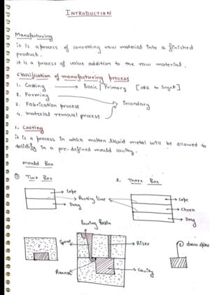 casting and welding handwritten notes for gate