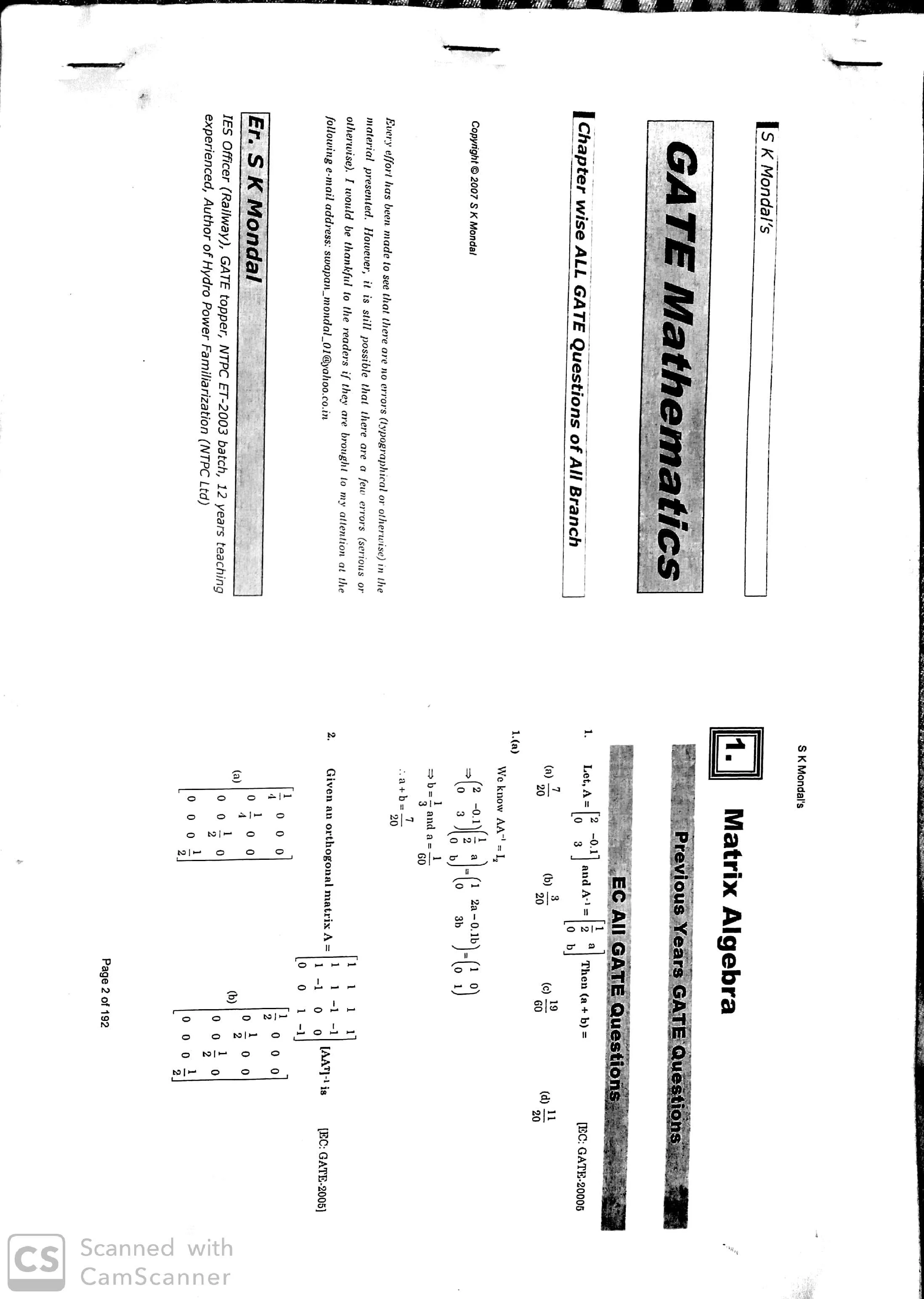 gate math previous 20 year questions
