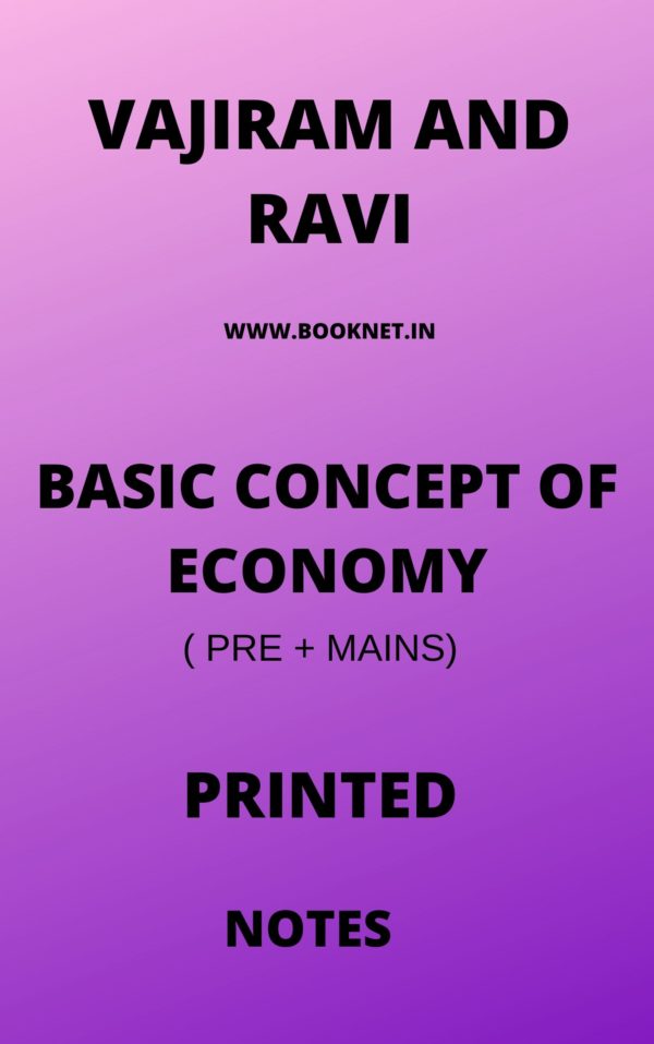 Vajiram And Ravi Basic Of Economy printed Notes