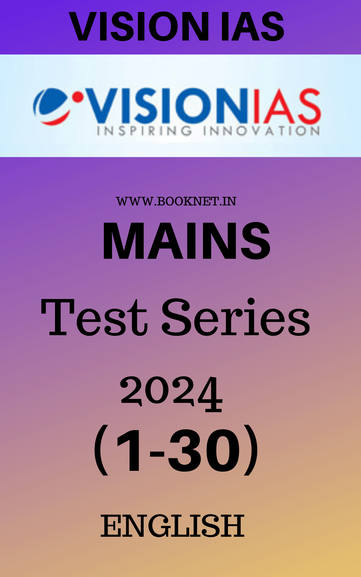VISION IAS Mains Test Series 2024 1 30 BookNet