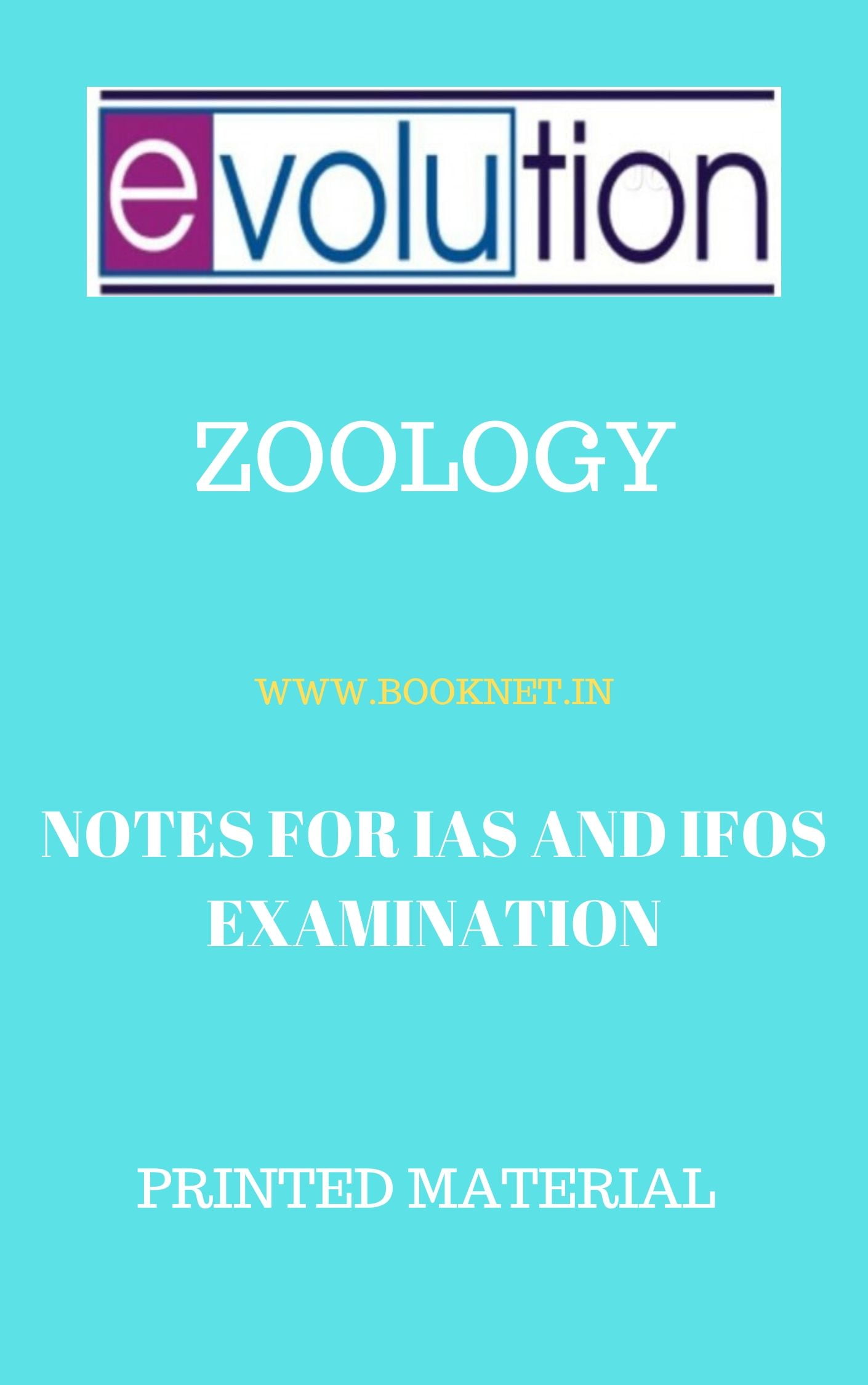 Zoology Optional Printed Notes By Evolution - BookNet